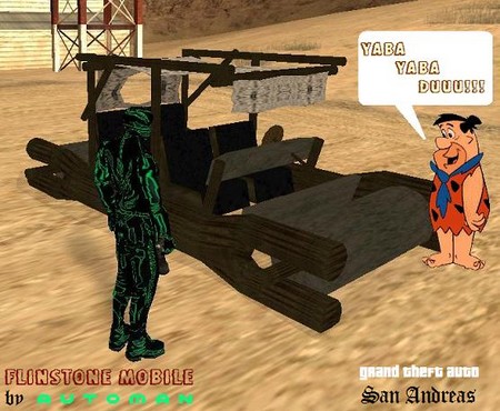 GTA San Andreas Flinstones mobile skin