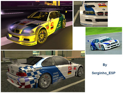 GTA San Andreas BMW M3 GTR Le Mans skin
